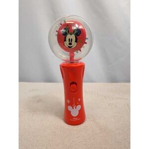 Disney Mickey Mouse Christmas Light Spinner Toy Red Holiday Fun Interactive